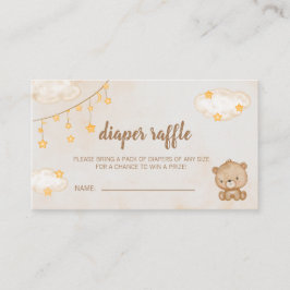 Braun Niedlich Bear Baby Duschkabine Windelwanne Begleitkarte