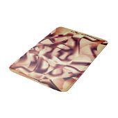 Braun- oder bordeauxrot, beige badematte (Schrägansicht)