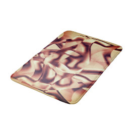 Braun- oder bordeauxrot, beige badematte