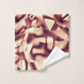 Braun- oder bordeauxrot, beige badhandtuch set (Waschlappen)