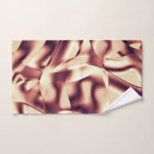 Braun- oder bordeauxrot, beige badhandtuch set (Handtuch)