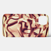 Braun- oder bordeauxrot, beige Case-Mate iPhone hülle (Rückseite (Horizontal))