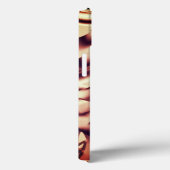 Braun- oder bordeauxrot, beige Case-Mate iPhone hülle (Rückseite / Rechts)