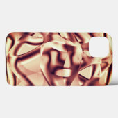 Braun- oder bordeauxrot, beige Case-Mate iPhone hülle (Rückseite (Horizontal))