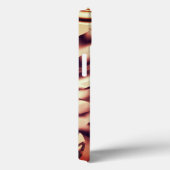 Braun- oder bordeauxrot, beige Case-Mate iPhone hülle (Rückseite / Rechts)