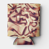 Braun- oder bordeauxrot, beige dosenkühler (Vorderseite)