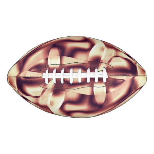Braun- oder bordeauxrot, beige football (Vorderseite)