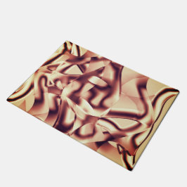 Braun- oder bordeauxrot, beige fußmatte