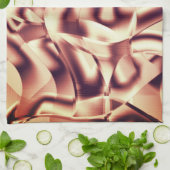 Braun- oder bordeauxrot, beige geschirrtuch (Gefaltet)