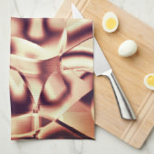 Braun- oder bordeauxrot, beige geschirrtuch (Viertel Falte)