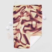 Braun- oder bordeauxrot, beige golfhandtuch (Insitu)