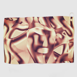 Braun- oder bordeauxrot, beige golfhandtuch