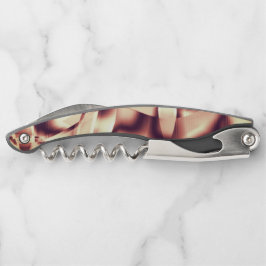 Braun- oder bordeauxrot, beige kellnermesser