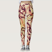 Braun- oder bordeauxrot, beige leggings (Vorderseite)