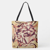 Braun- oder bordeauxrot, beige tasche (Rückseite)