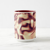 Braun- oder bordeauxrot, beige tasse (Zentrum)