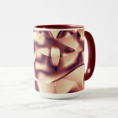 Braun- oder bordeauxrot, beige tasse (VorderseiteRechts)