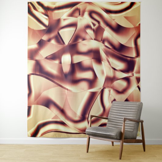 Braun- oder bordeauxrot, beige wandteppich (Beispiel)