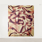 Braun- oder bordeauxrot, beige wandteppich (Vorderseite)