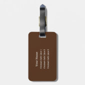 Braun oder wählen Sie Ihre FARBTasche aus. Gepäckanhänger (Rückseite vertikal)