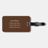 Braun oder wählen Sie Ihre FARBTasche aus. Gepäckanhänger (Rückseite horizontal)