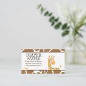 Braun/Orangefarbene Giraffe Kinderduschmaschine Wi Begleitkarte (Stehend Vorderseite)