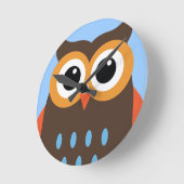 Braun-Owl-Uhr Runde Wanduhr (Winkel)