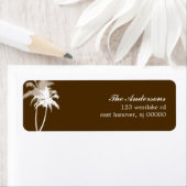 Braun Palmen Trees Tropical Beach Hochzeit (Insitu)