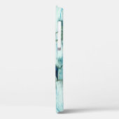 Braun Pelican in Winterfarben Abstrakte Design Cas Case-Mate iPhone Hülle (Rückseite / Links)