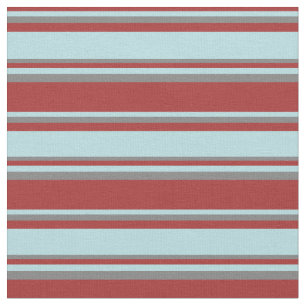 Braun, Pulver blau und graue farbige Linien Stoff