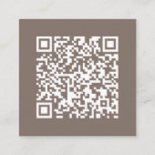 Braun | QR-Code | HochzeitsrSVP Begleitkarte (Rückseite)
