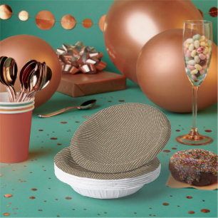 braun, rechteckig, holz, beige, grau, gold, Schrif Pappteller