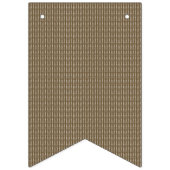 braun, rechteckig, holz, beige, grau, gold, Schrif Wimpelkette (Zweite Fahne)