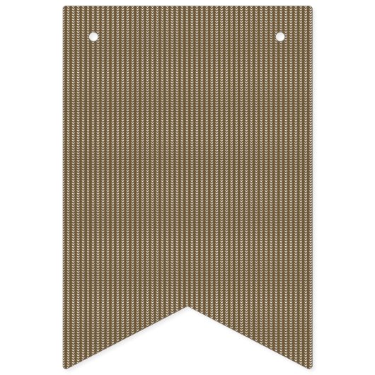 braun, rechteckig, holz, beige, grau, gold, Schrif Wimpelkette (Erste Fahne)