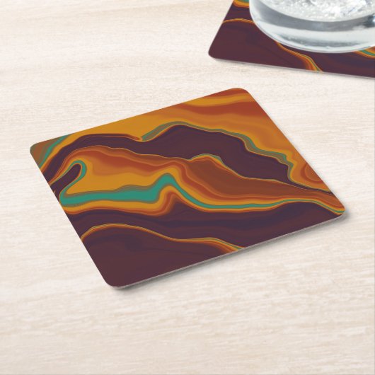 braun rechteckiger pappuntersetzer (angewinkelt)