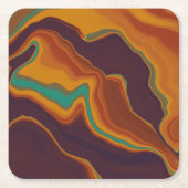 braun rechteckiger pappuntersetzer (Vorderseite)