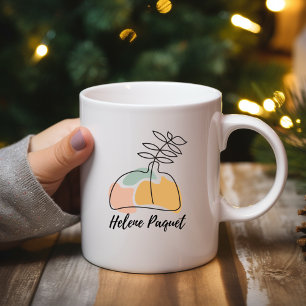 Braun-rosa-ästhetische Tasse