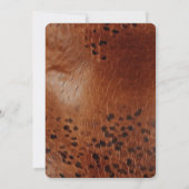 Braun Rosa Blush Blumenstrauß Fango Geburtstag Einladung (Rückseite)