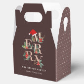 Braun Rose Gold Rot Grün Frohe Weihnachtsfolien Geschenkschachtel (Geöffnet)