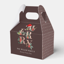 Braun Rose Gold Rot Grün Frohe Weihnachtsfolien Geschenkschachtel