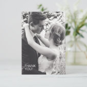 Braun Rustic Chic Wedding Dankeskarte (Stehend Vorderseite)