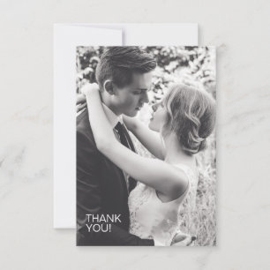Braun Rustic Chic Wedding Dankeskarte