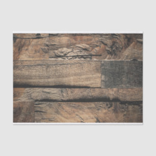 Braun Rustic Old Wood Board Hochzeitsfeier Seidenpapier