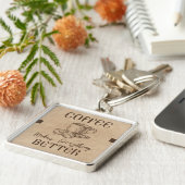 braun Rustikal Vintag Schlüsselanhänger (Seite)