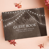 Braun-Rustikale Baumsaitenverheiratung Gästebuch