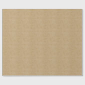Braun-rustikales Kraftpapier-Look Geschenkpapier (Flach)