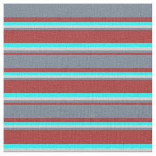 Braun, Schiefergrau, leichter Grau und Aqua gefärb Stoff