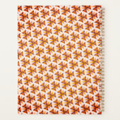 Braun Schönes Nahtloses Muster Personalisierter Na Planer (Rückseite)