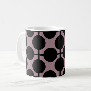 braun-schwarze Punkte-Karomuster Mode Kaffeetasse