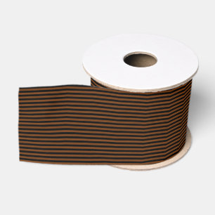 Braun Schwarze Streifen Nahtloses Muster Ripsband